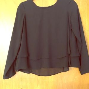 Zara black blouse in size small